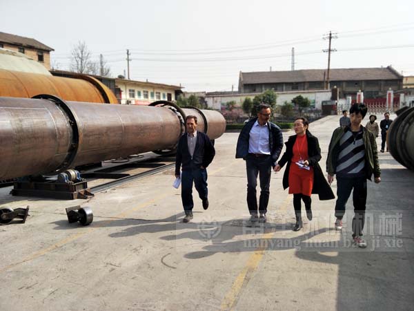西班牙外商考察采購烘幹機